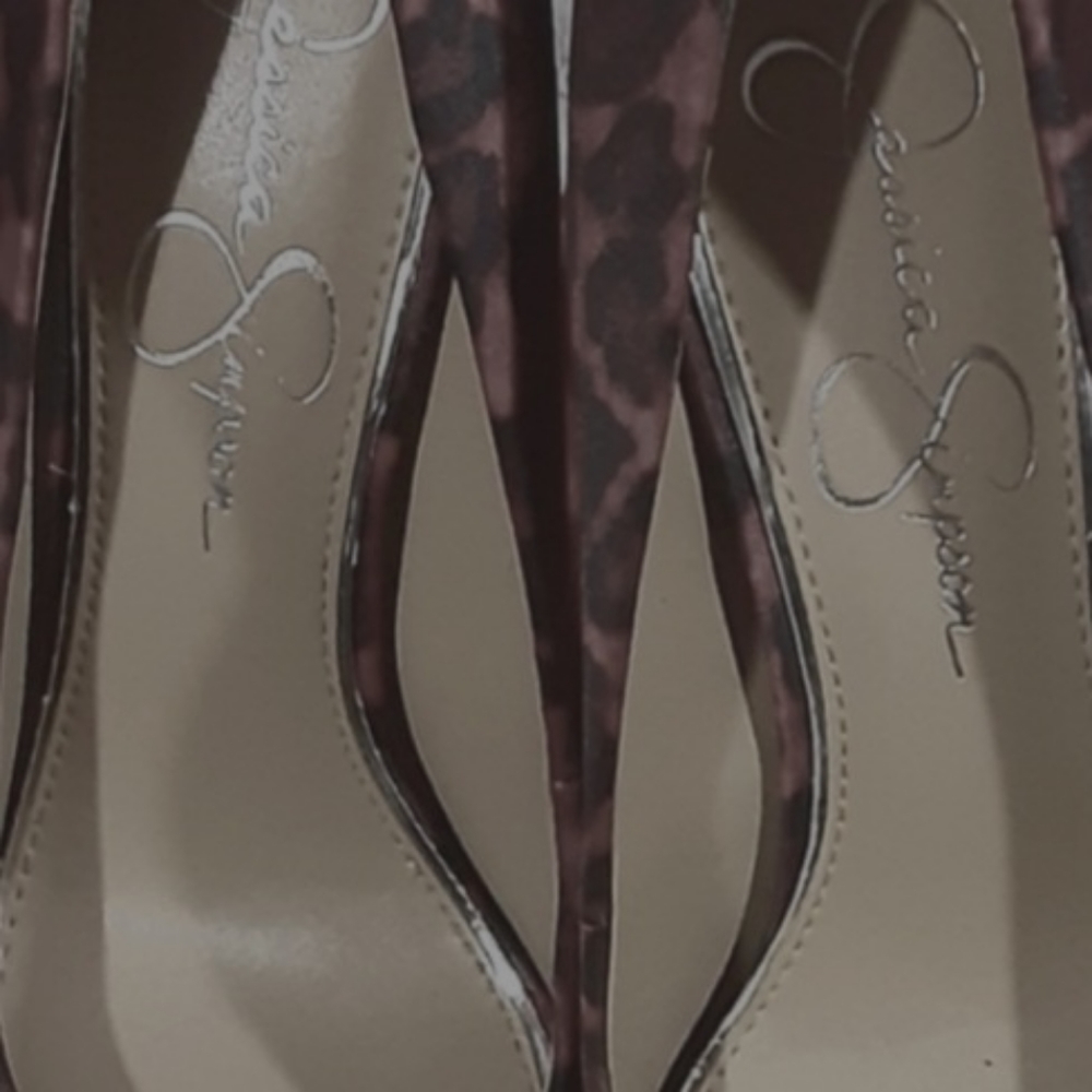 Jessica Simpson Red/Black Cheetah size 7.5 M